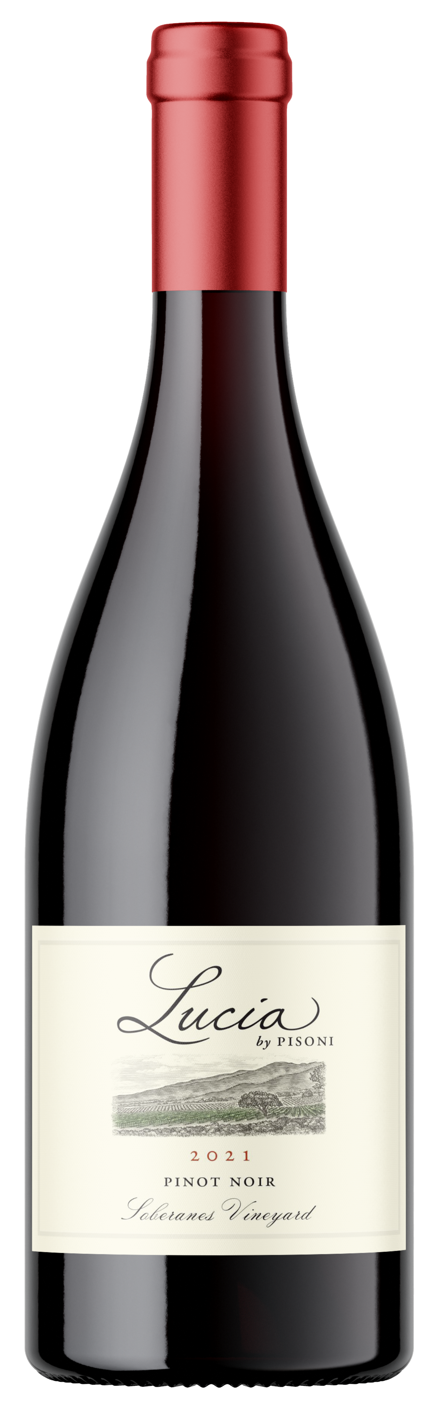 Lucia Vineyards Soberanes Vineyard Pinot Noir 2021  Front Bottle Shot