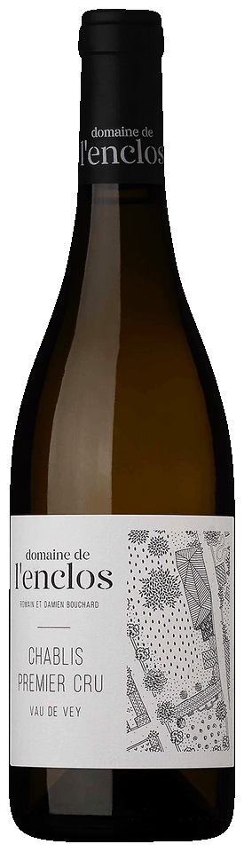 Domaine de l'Enclos Chablis Vau de Vey Premier Cru 2022  Front Bottle Shot