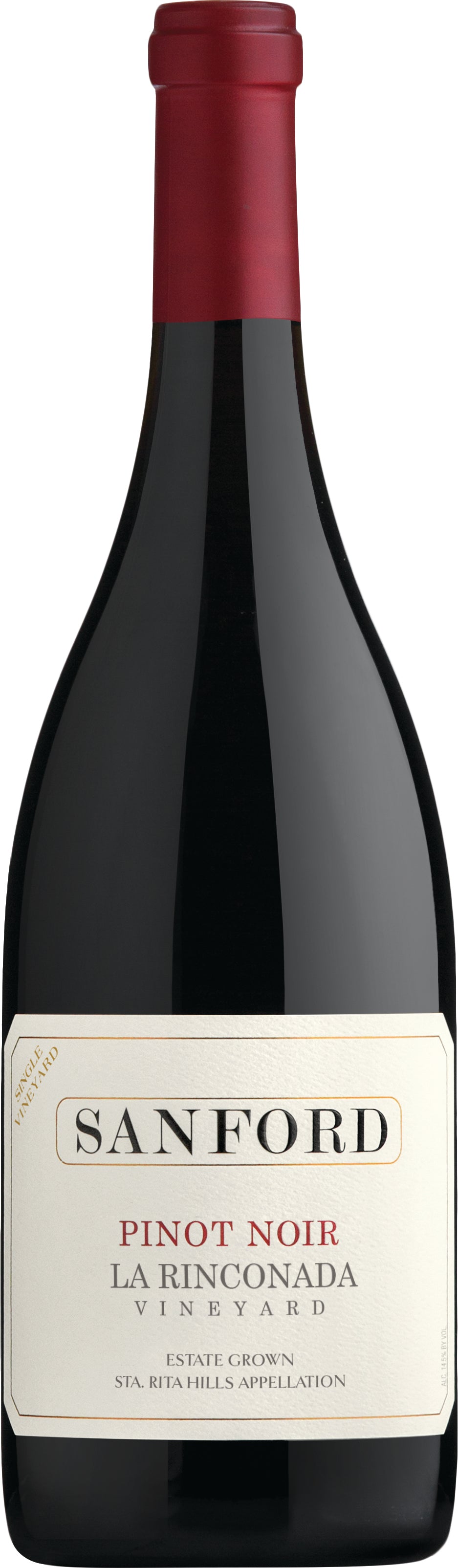 Sanford La Rinconada Vineyard Pinot Noir 2018  Front Bottle Shot