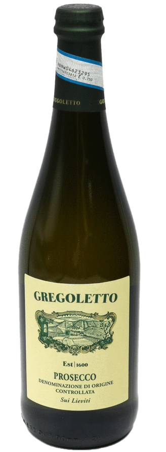 Gregoletto Prosecco Treviso Sui Lieveti 2023  Front Bottle Shot