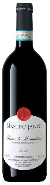 Mastrojanni Rosso di Montalcino 2020  Front Bottle Shot