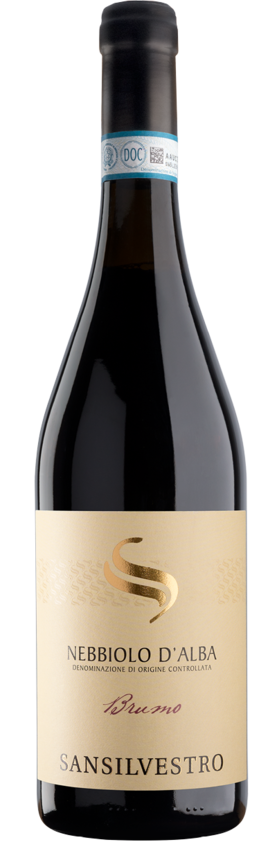 San Silvestro Brumo Nebbiolo d'Alba 2022  Front Bottle Shot