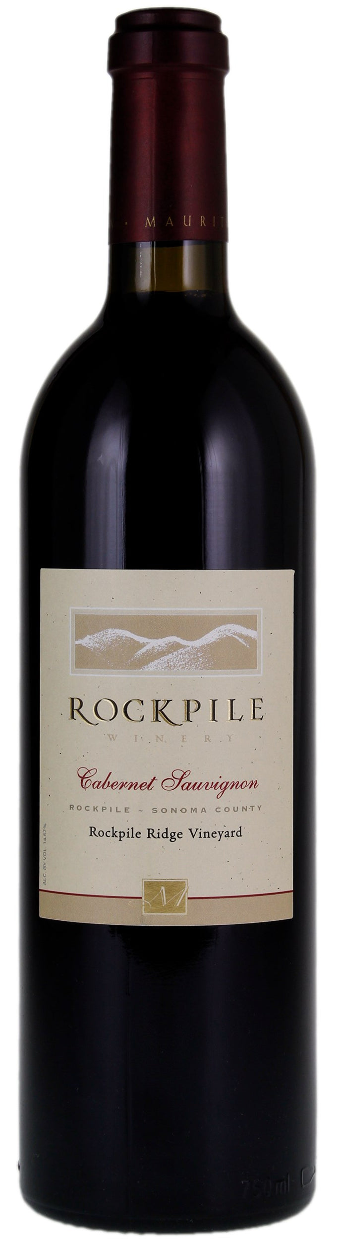 Mauritson Rockpile Ridge Vineyard Cabernet Sauvignon 2021  Front Bottle Shot