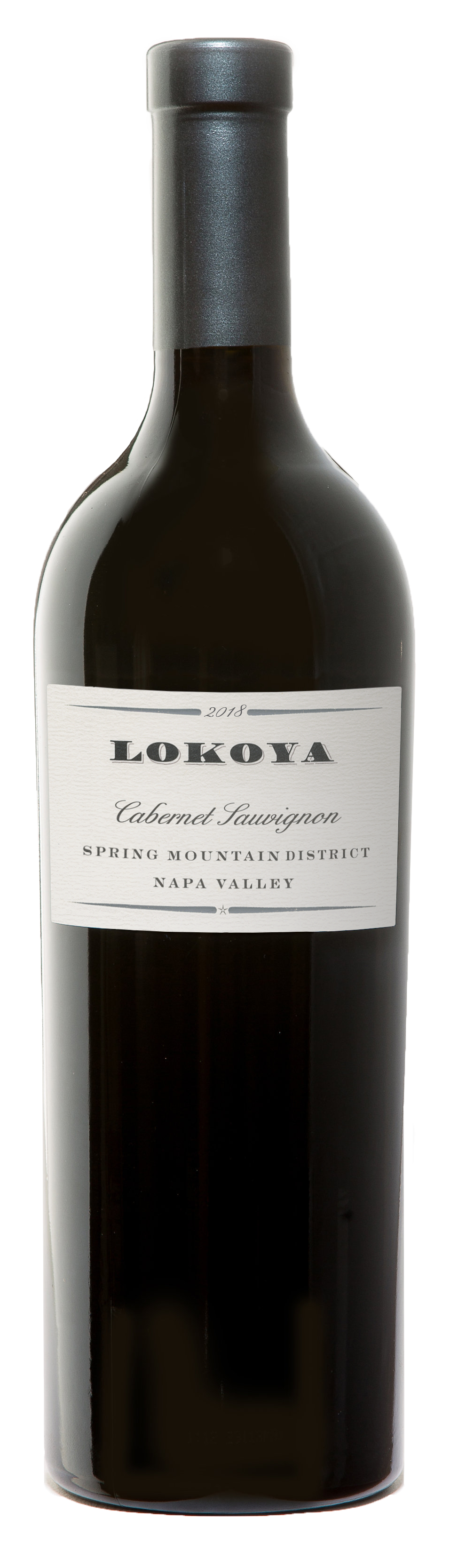 Lokoya Spring Mountain Cabernet Sauvignon 2018  Front Bottle Shot