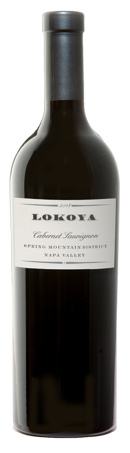 Lokoya Spring Mountain Cabernet Sauvignon 2018  Front Bottle Shot