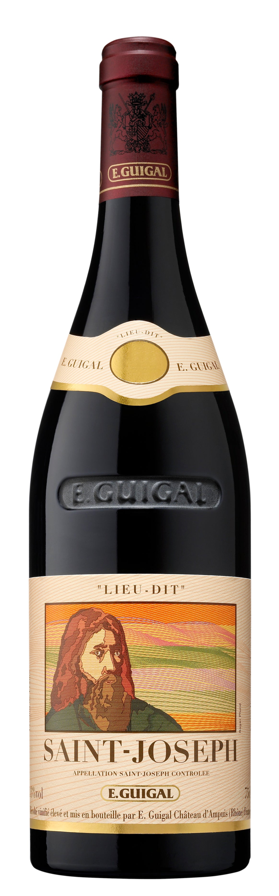 E. Guigal  Saint-Joseph Lieu-Dit Rouge 2021  Front Bottle Shot