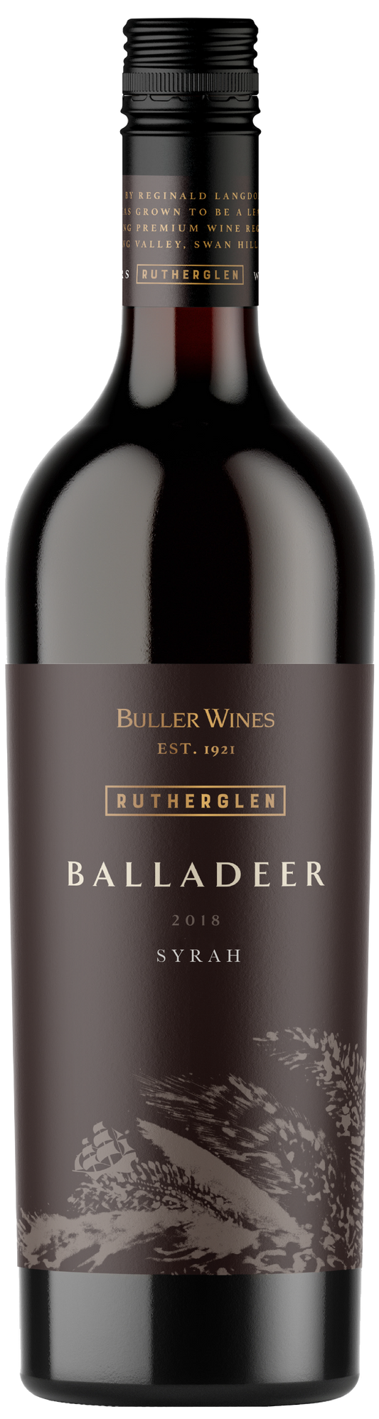 Balladeer Syrah 2018  Front Bottle Shot