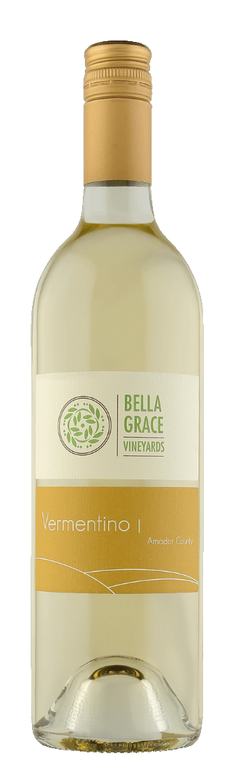 BellaGrace Vineyards Estate Vermentino 2023  Front Bottle Shot
