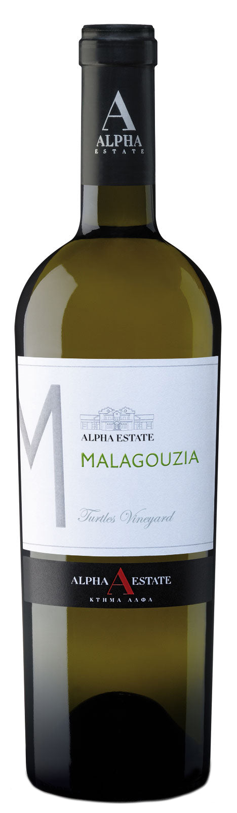 Alpha Estate Malagouzia Turtles Vineyard 2023  Front Bottle Shot