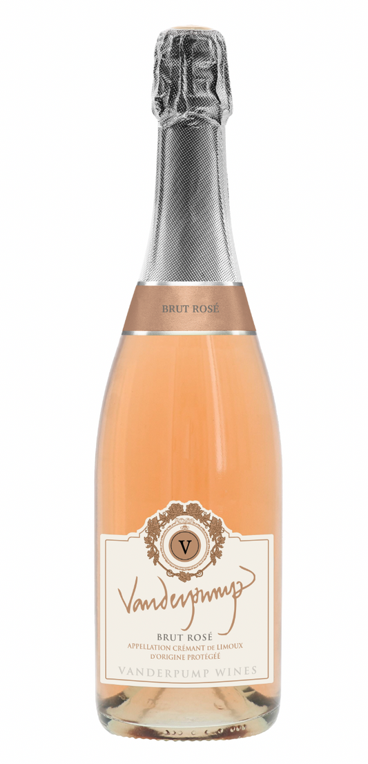 Vanderpump Cremant di Limoux Brut Rose  Front Bottle Shot