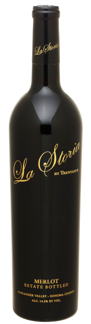 Trentadue La Storia Merlot 2022  Front Bottle Shot