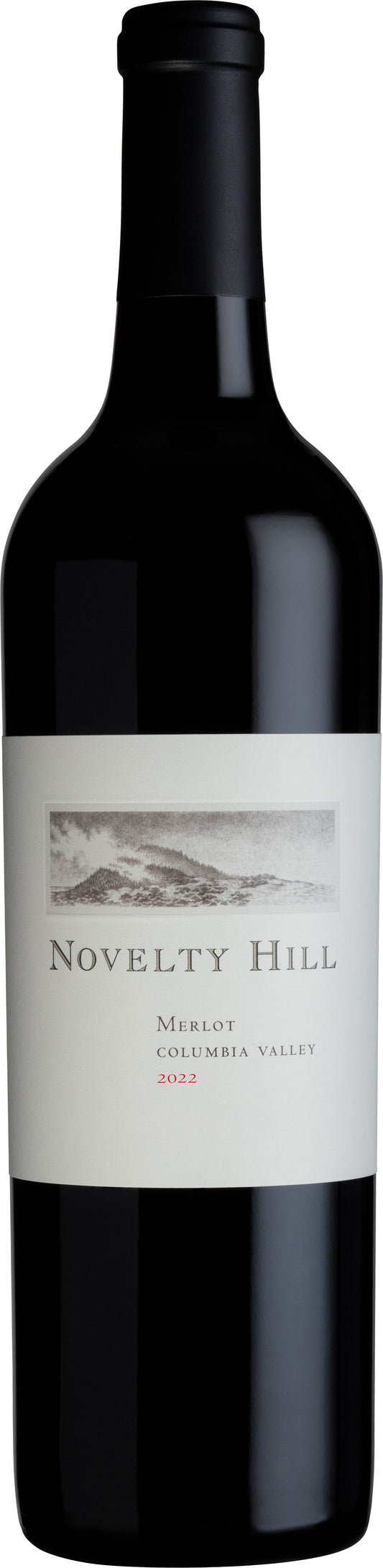 Novelty Hill Merlot 2022  Front Bottle Shot