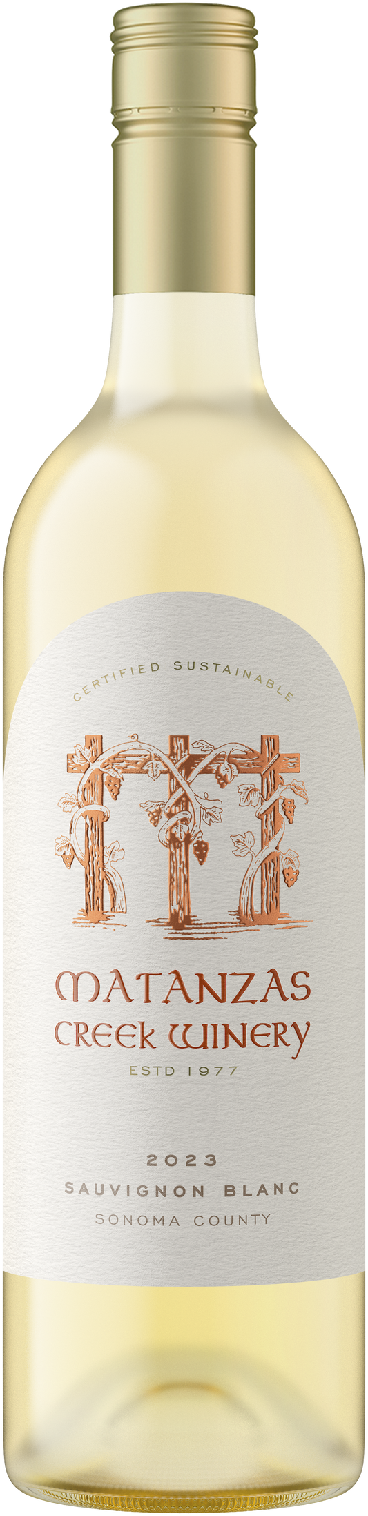 Matanzas Creek Sonoma County Sauvignon Blanc 2023  Front Bottle Shot