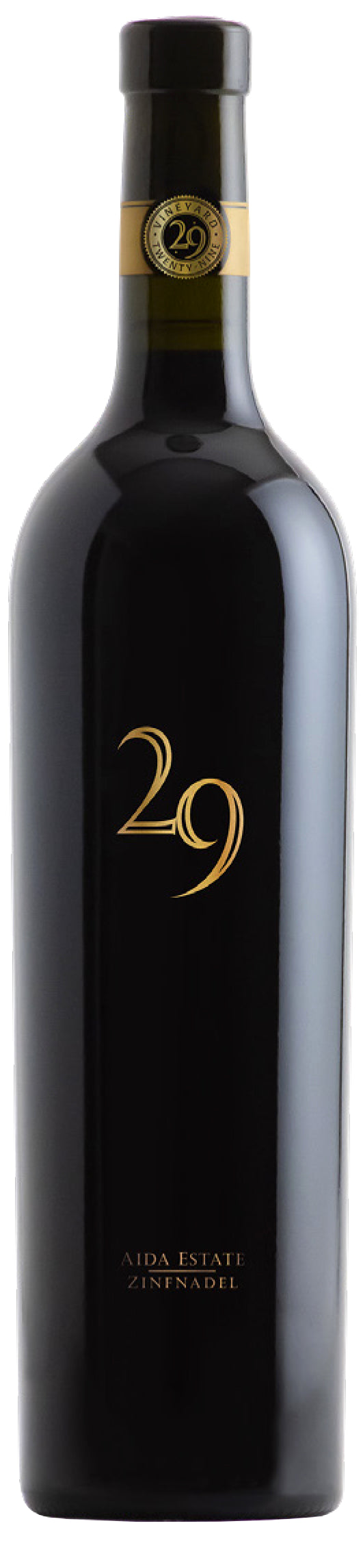 Vineyard 29 Aida Estate Zinfandel 2021  Front Bottle Shot