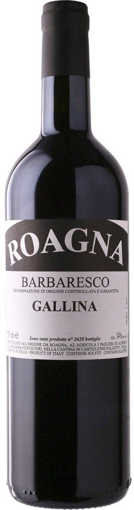 Roagna Barbaresco Gallina 2019  Front Bottle Shot