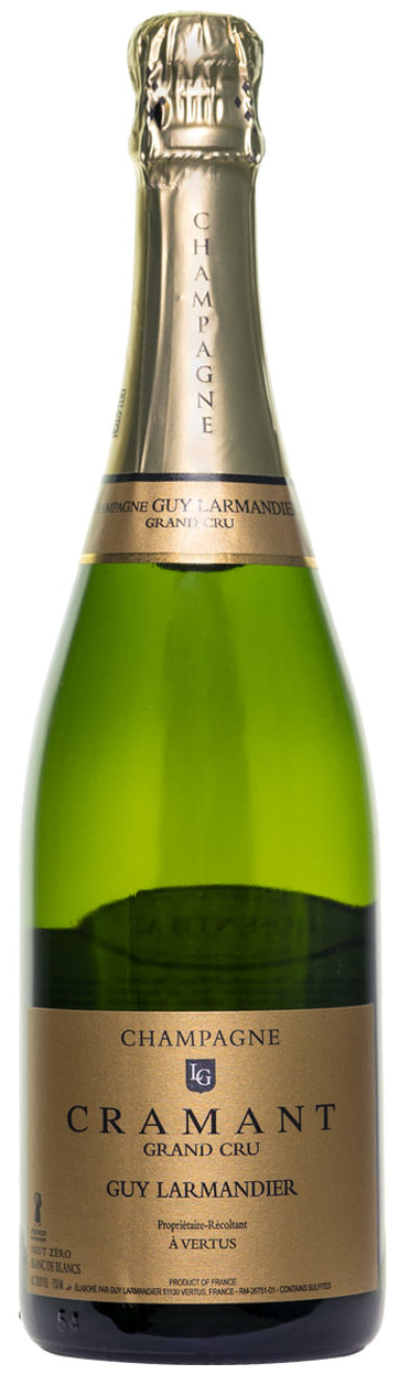 Guy Larmandier Cramant Grand Cru Blanc de Blancs Brut Zero  Front Bottle Shot