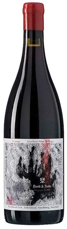 David & Nadia Topography Pinotage 2023  Front Bottle Shot