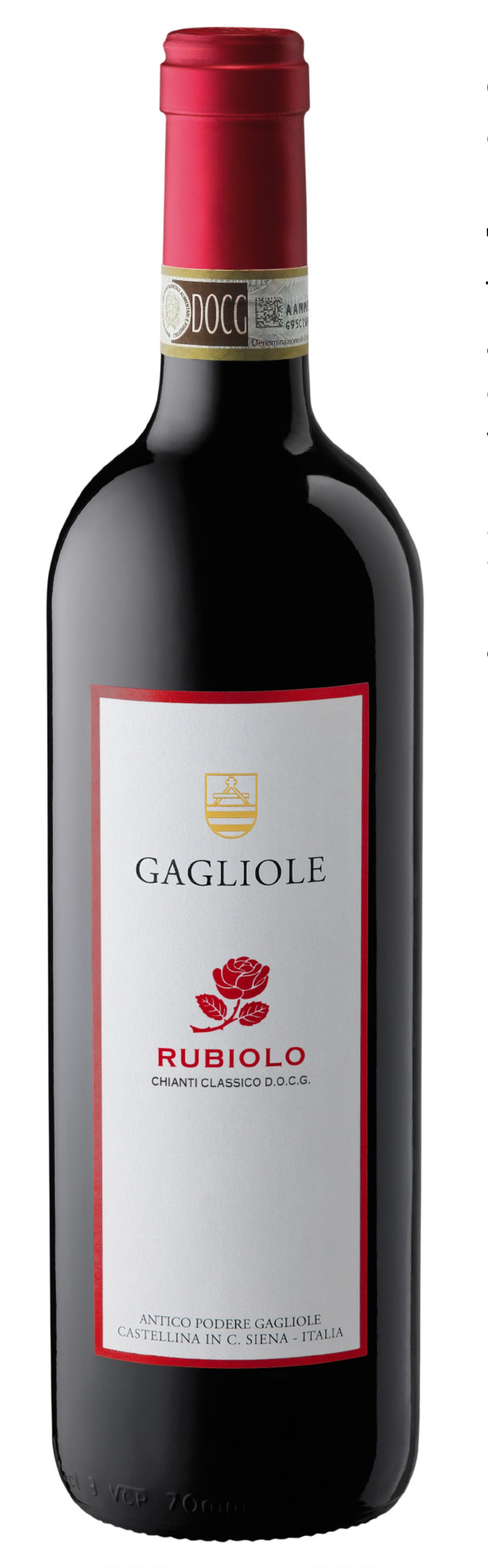 Gagliole Rubiolo Chianti Classico 2020  Front Bottle Shot