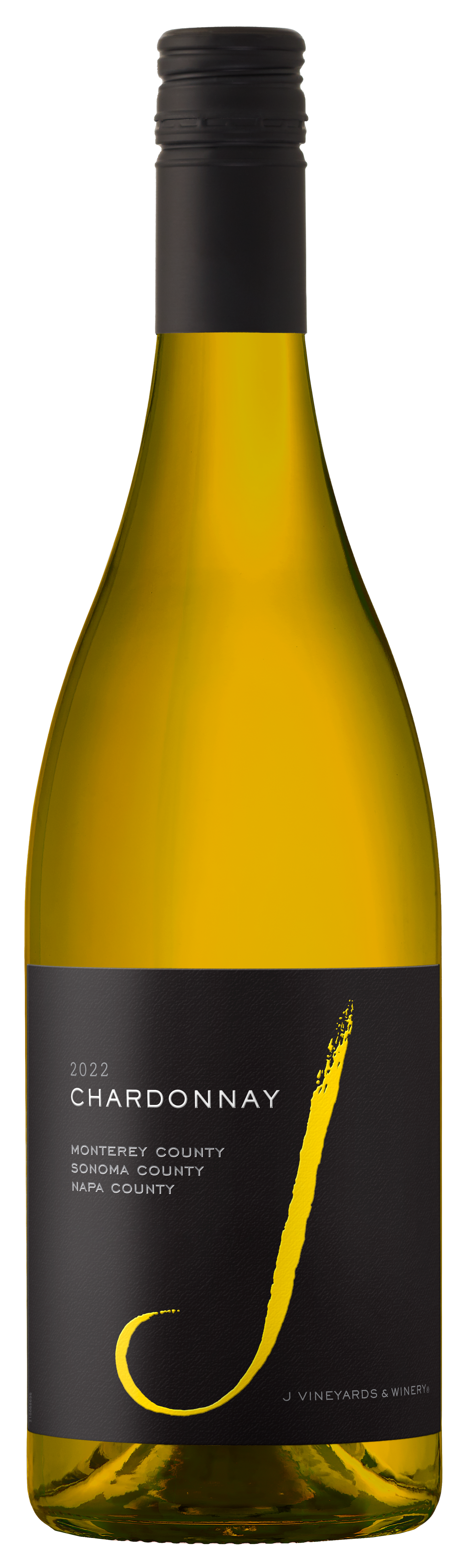 J Vineyards California Chardonnay 2022  Front Bottle Shot