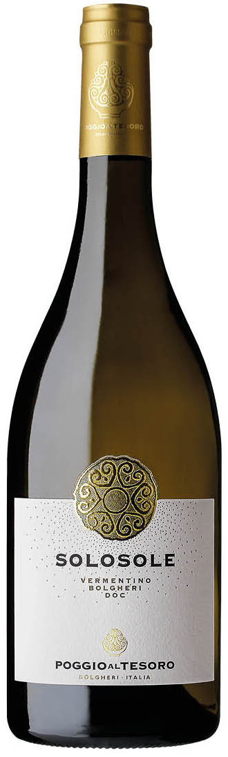 Poggio al Tesoro Solosole Bolgheri Vermentino 2023  Front Bottle Shot