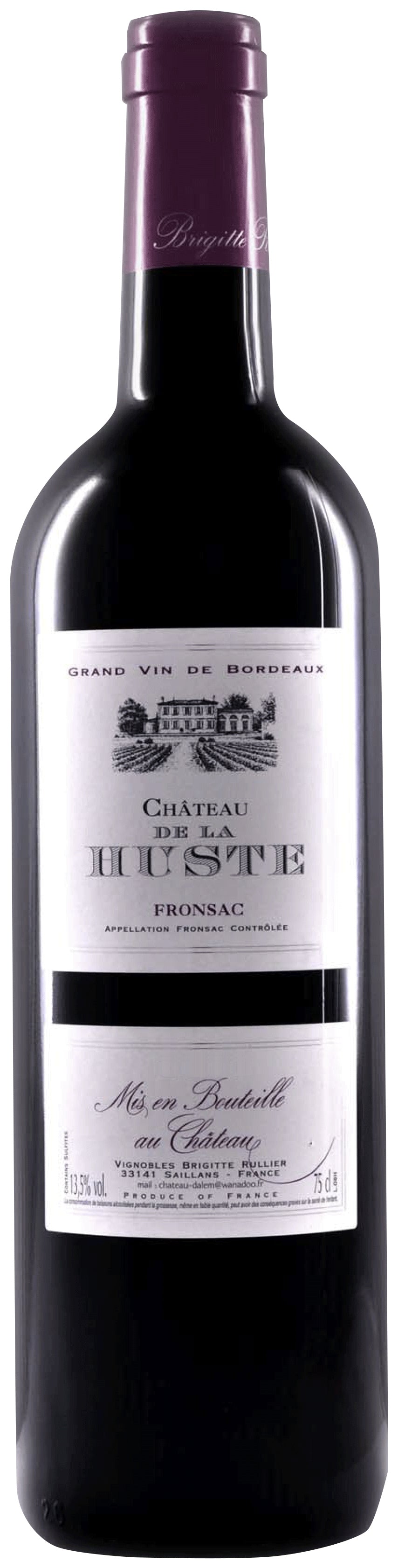 Chateau de la Huste  2021  Front Bottle Shot
