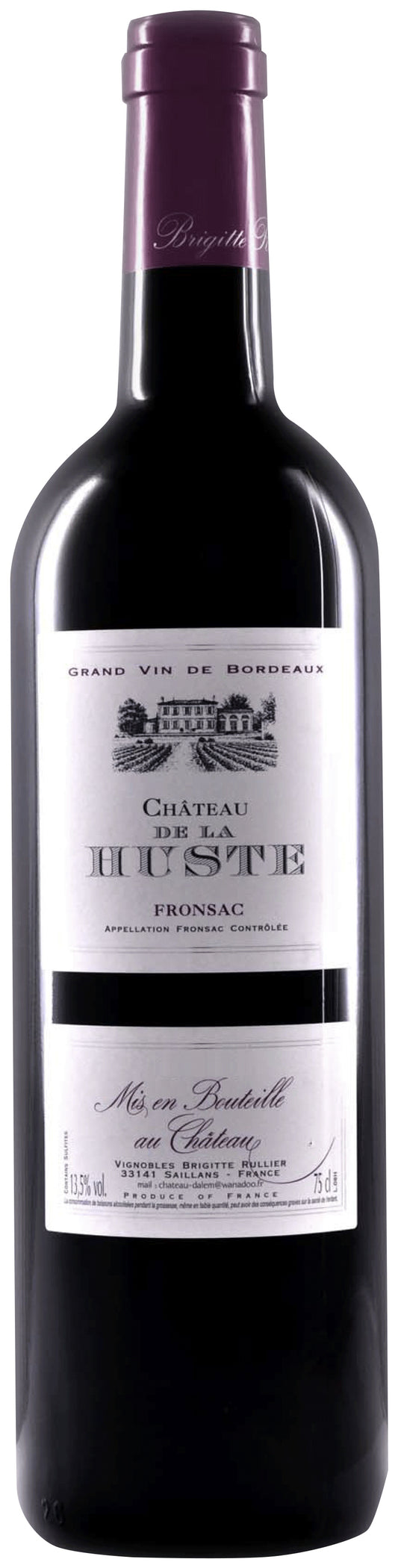 Chateau de la Huste  2021  Front Bottle Shot