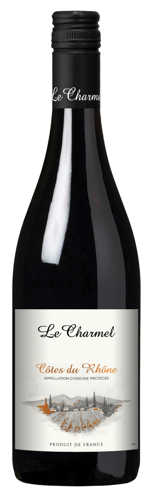 Le Charmel Cotes du Rhone 2022  Front Bottle Shot