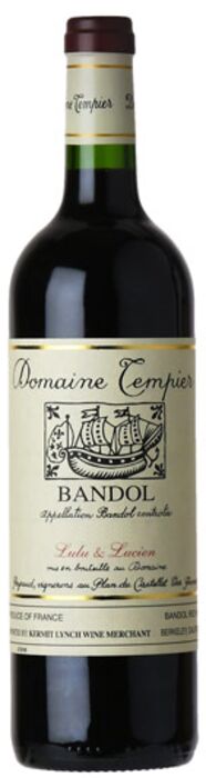 Domaine Tempier Bandol Lulu & Lucien Rouge 2021  Front Bottle Shot