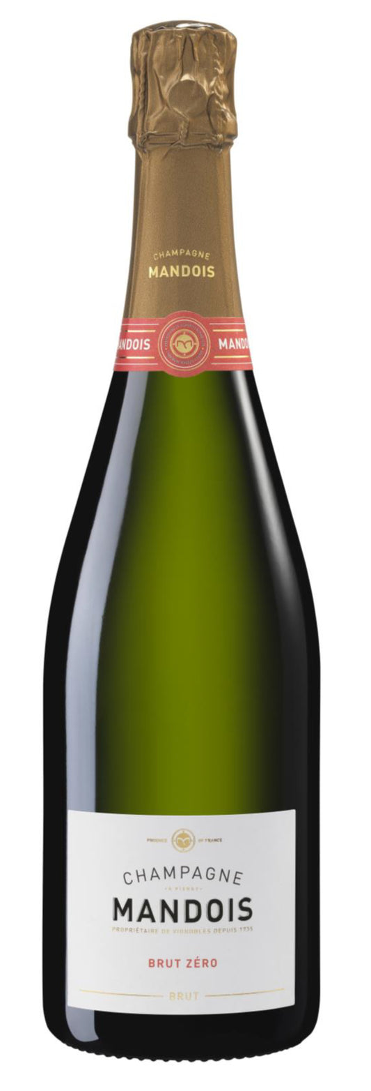 Champagne Mandois Brut Zero  Front Bottle Shot