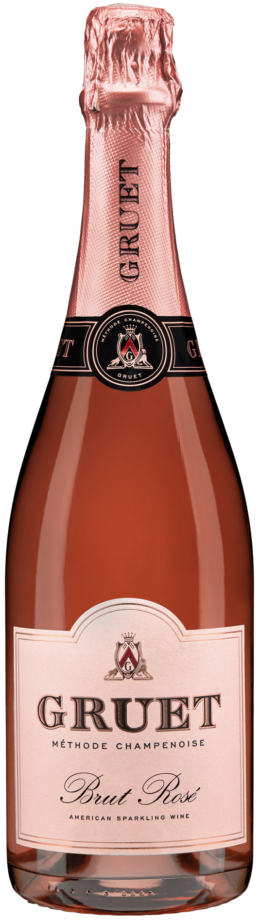 Gruet Brut Rose  Front Bottle Shot
