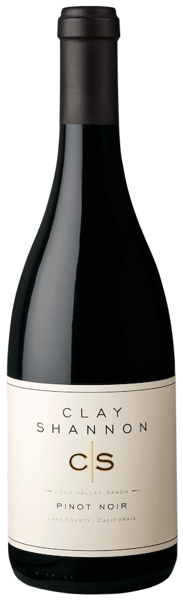 Clay Shannon Long Valley Ranch Pinot Noir 2023  Front Bottle Shot
