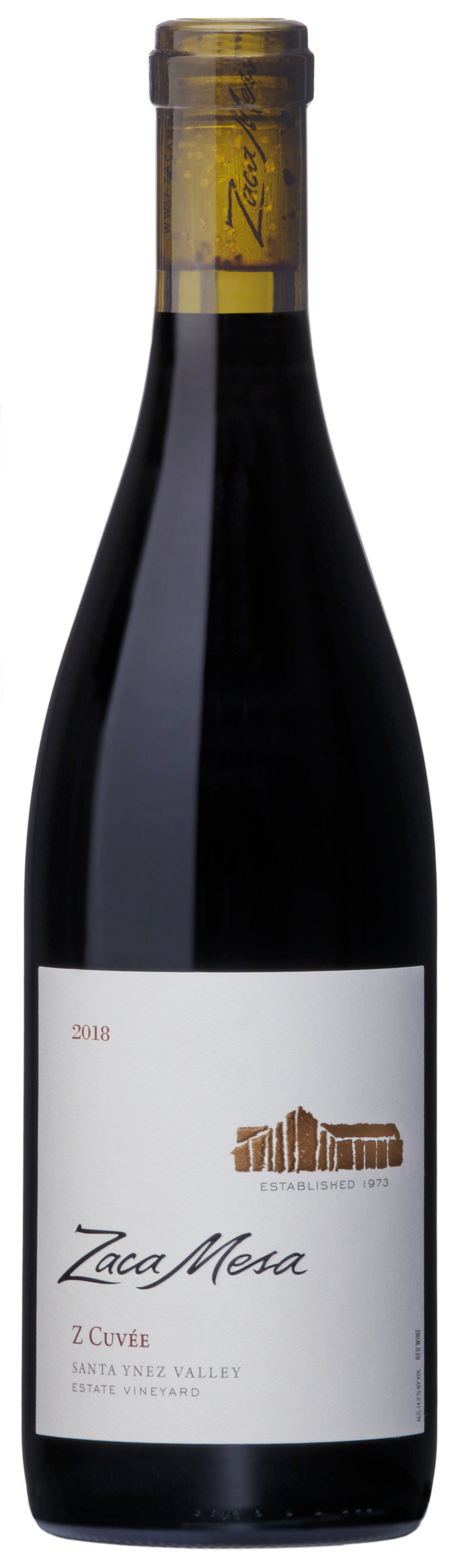 Zaca Mesa Z Cuvee 2018  Front Bottle Shot