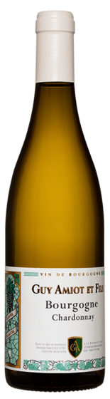 Guy Amiot Bourgogne Blanc Cuvee Flavie 2021  Front Bottle Shot