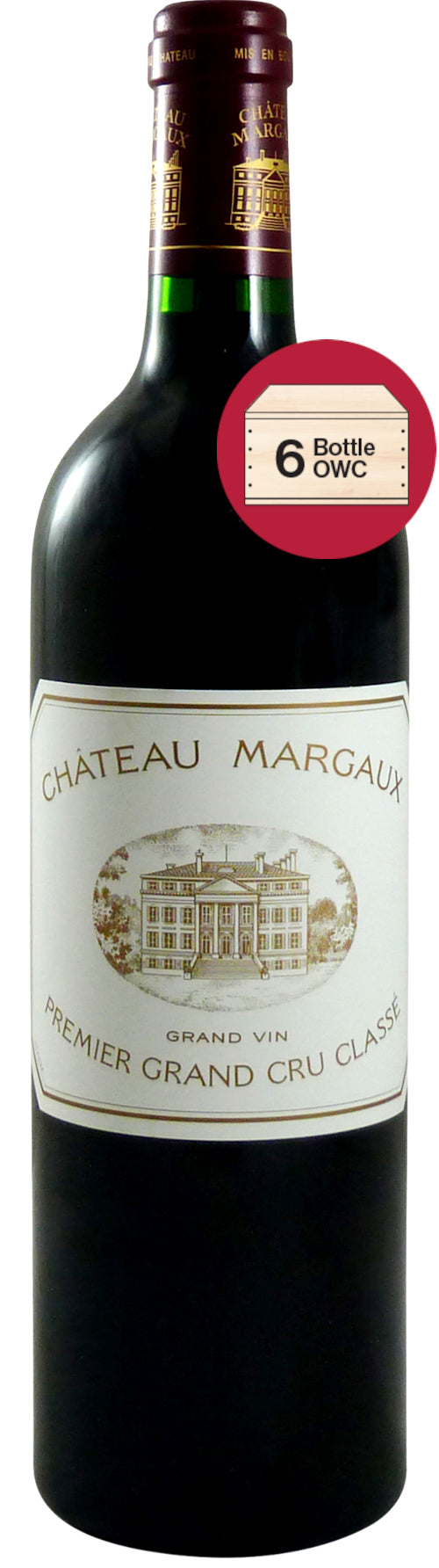 Chateau Margaux 6-Pack 2023 in Wood Case (OWC Futures Pre-Sale) 2023  Front Bottle Shot