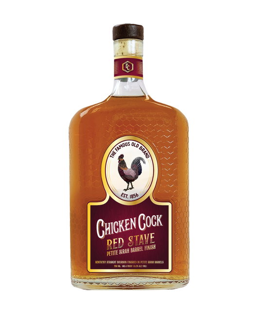 CHICKEN COCK RED STAVE KENTUCKY STRAIGHT BOURBON WHISKEY 750 ML
