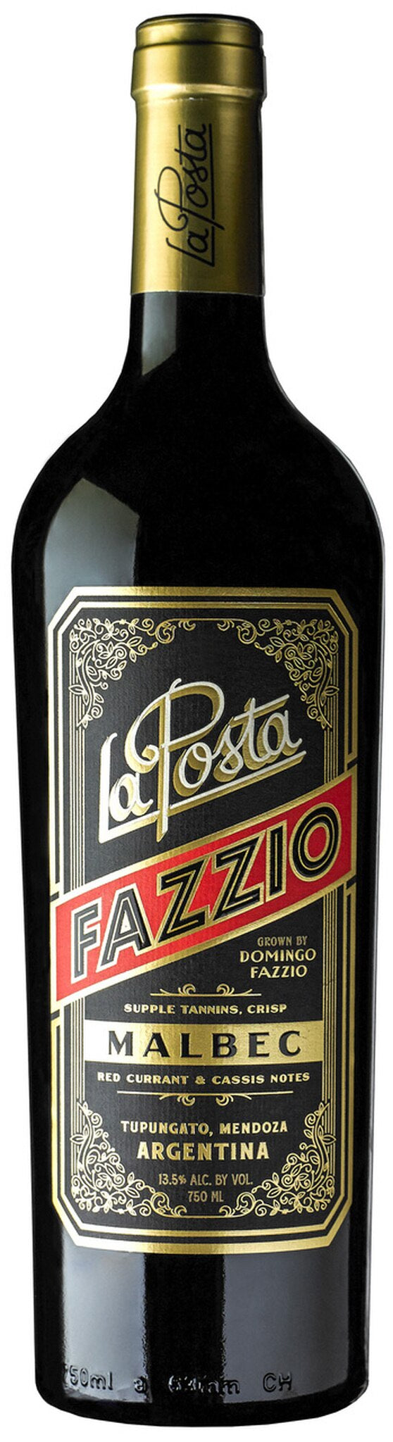 La Posta Fazzio Malbec 2020  Front Bottle Shot