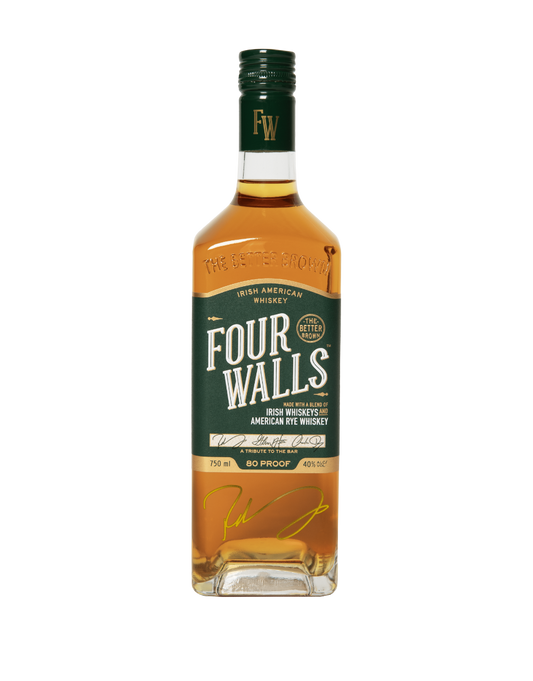 FOUR WALLS IRISH AMERICAN WHISKEY WITH ROB MCELHENNEY SIGNATURE 750 ML