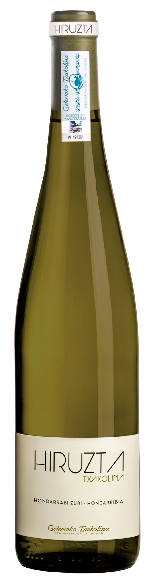 Hiruzta Txakoli 2023  Front Bottle Shot