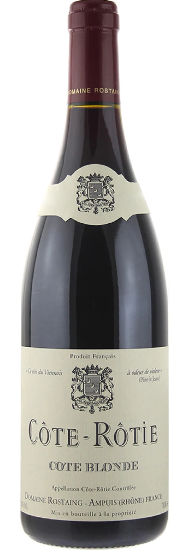 Rene Rostaing Cote-Rotie Cote Blonde 2001  Front Bottle Shot