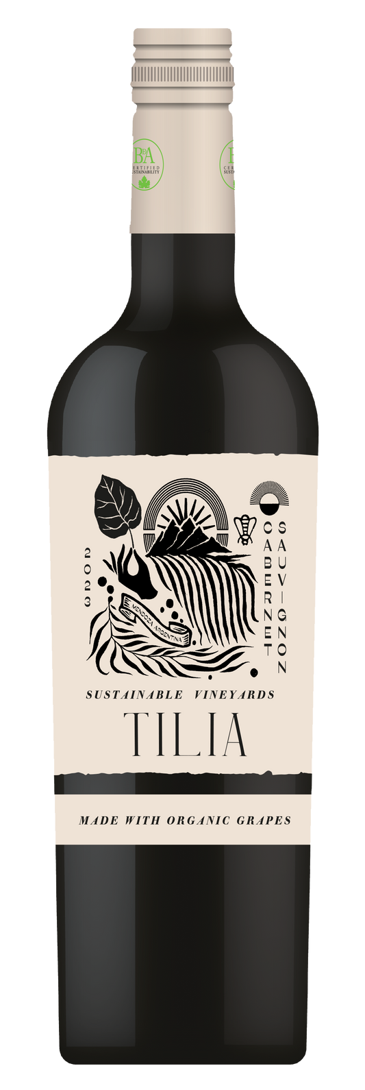 Tilia Organic Cabernet Sauvignon 2023  Front Bottle Shot