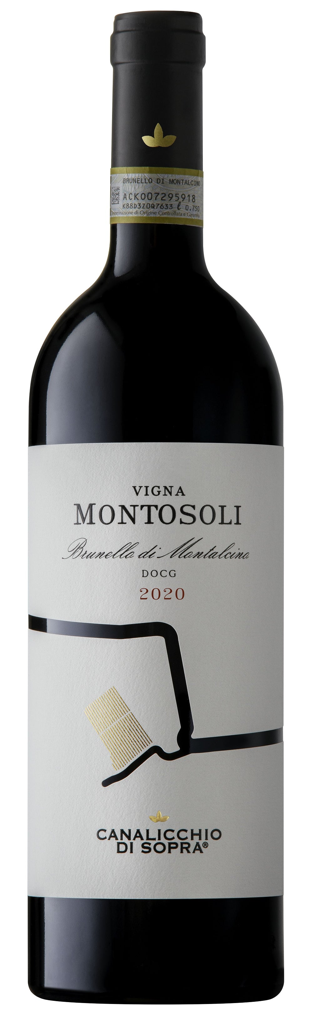 Canalicchio di Sopra Brunello di Montalcino Vigna Montosoli 2020  Front Bottle Shot