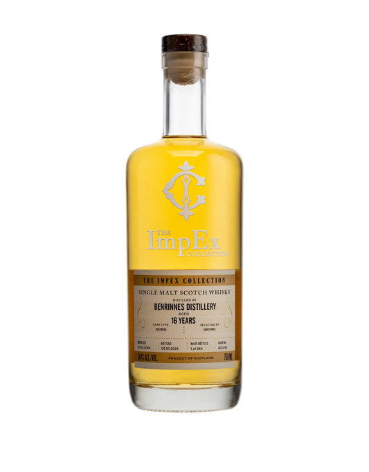 THE IMPEX COLLECTION 2006 16 YEAR OLD BENRINNES SINGLE CASK #800218 750 ML