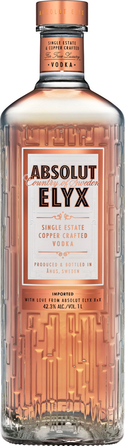 ABSOLUT ELYX - SINGLE ESTATE HANDCRAFTED VODKA 750 ML