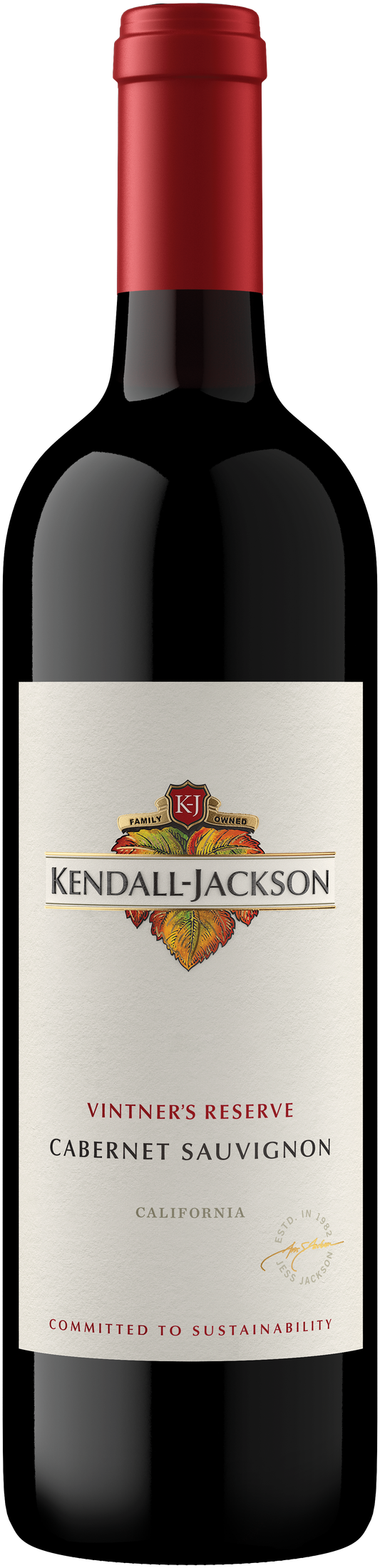 Kendall-Jackson Vintner's Reserve Cabernet Sauvignon 2022  Front Bottle Shot