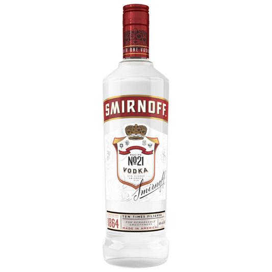 SMIRNOFF NO. 21 80 PROOF VODKA 750 ML