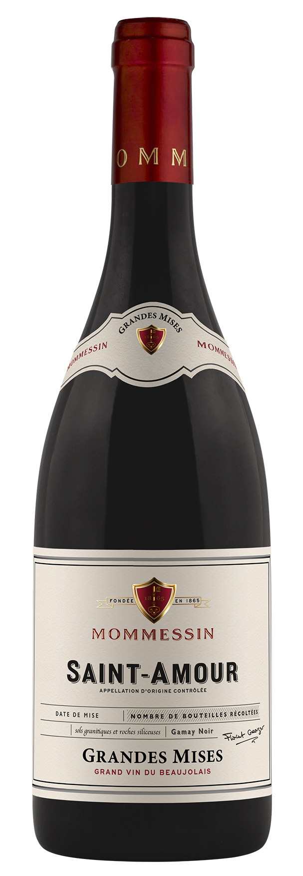 Mommessin Saint-Amour 2022  Front Bottle Shot