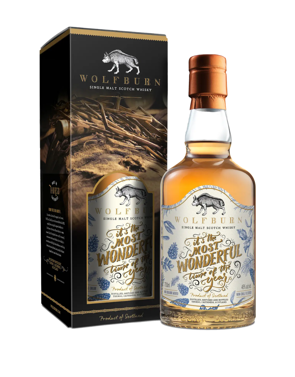 WOLFBURN 'IT'S THE MOST WONDERFUL TIME OF THE YEAR' SINGLE MALT SCOTCH 700 ML