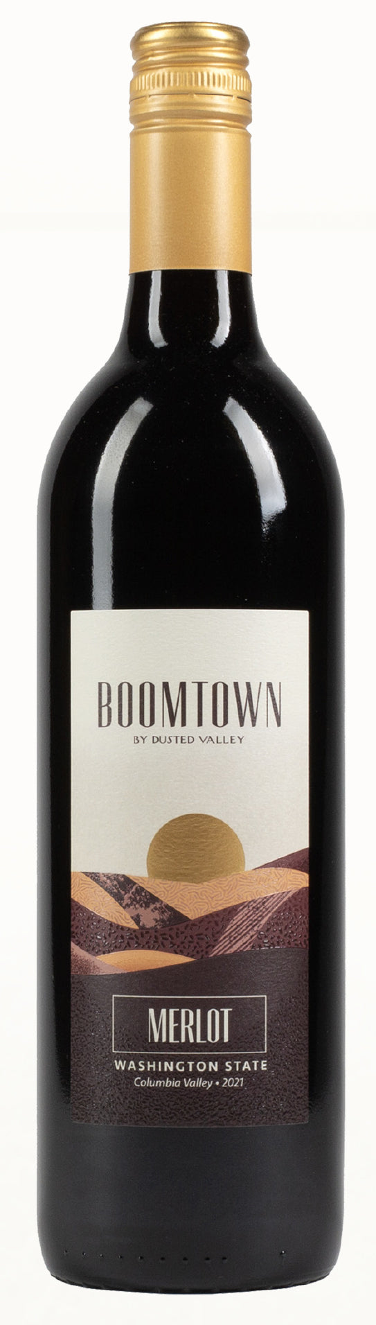 Boomtown by Dusted Valley Merlot 2021  Front Bottle Shot