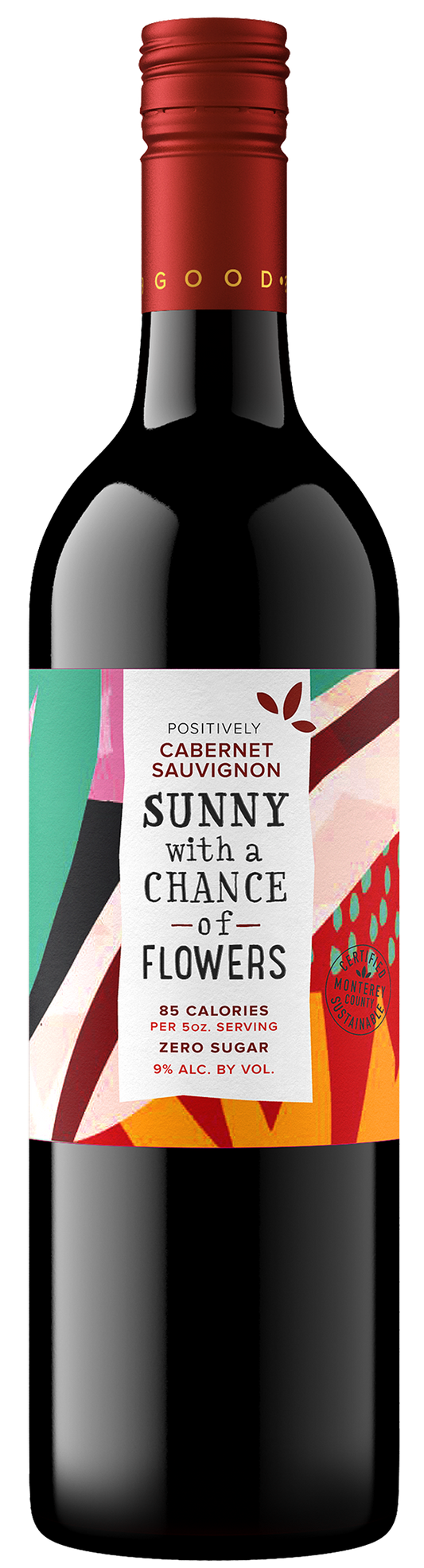 Sunny With a Chance of Flowers Cabernet Sauvignon 2022  Front Bottle Shot