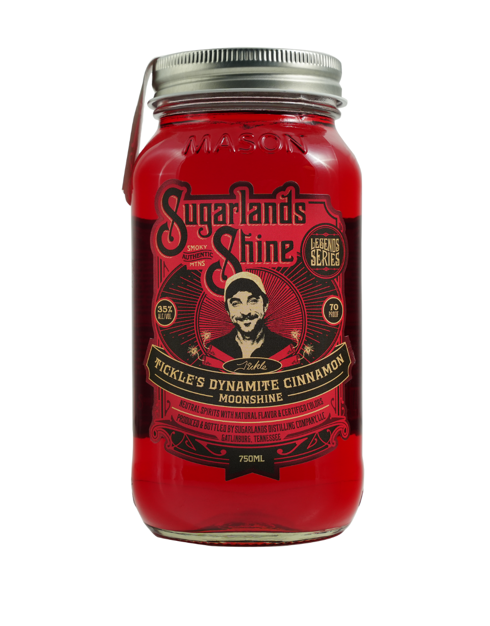 SUGARLANDS TICKLE'S DYNAMITE CINNAMON MOONSHINE 750 ML